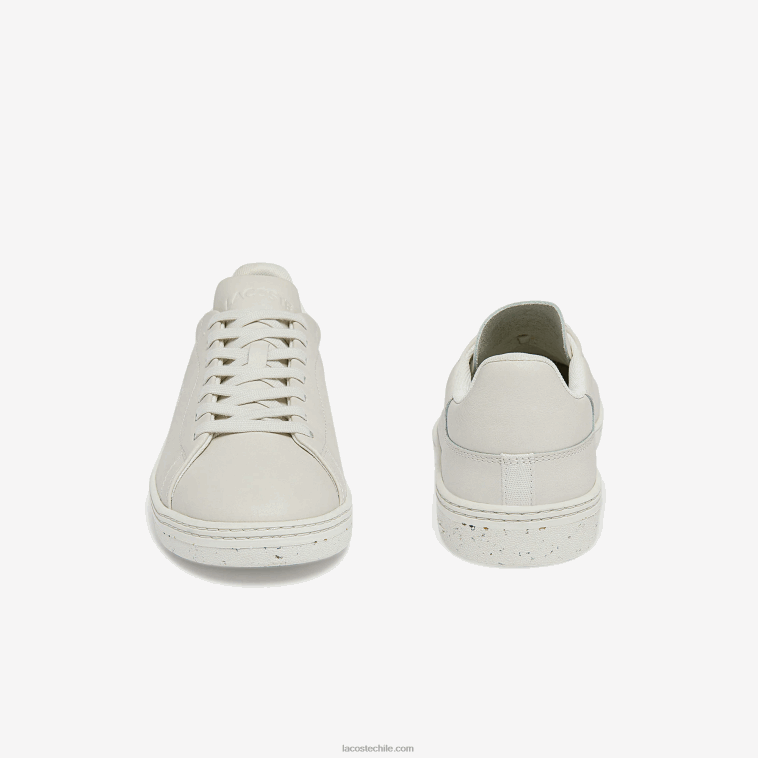 hombres Lacoste blanquecino 18c zapatillas Court Zero de piel N6XZ21873