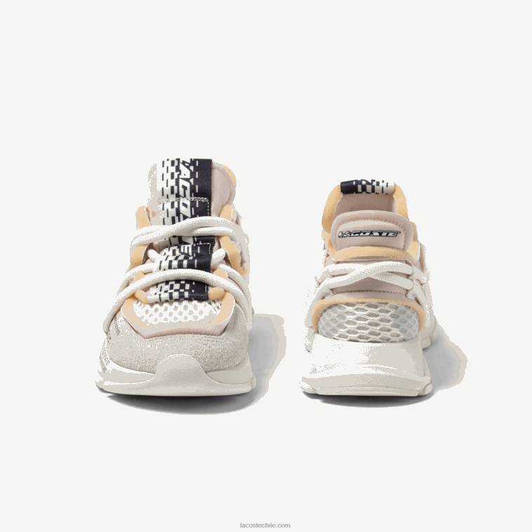 hombres Lacoste blanquecino 18c zapatillas deportivas l003 active runway textil N6XZ21731