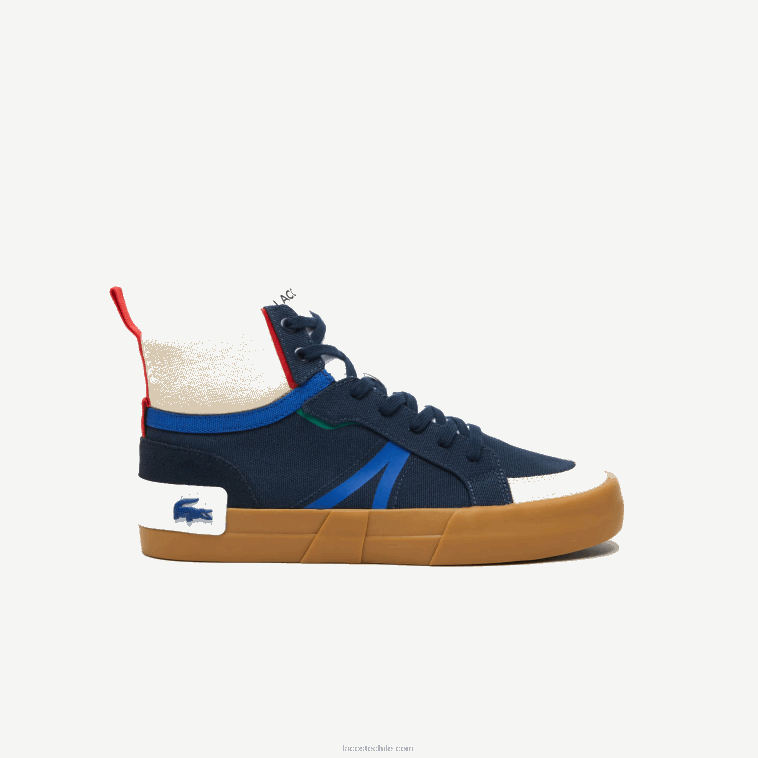 hombres Lacoste chicle azul marino gu1 zapatillas l004 N6XZ21786