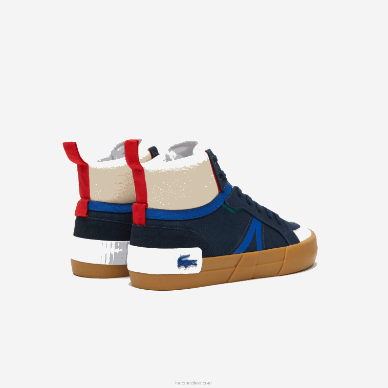 hombres Lacoste chicle azul marino gu1 zapatillas l004 N6XZ21786