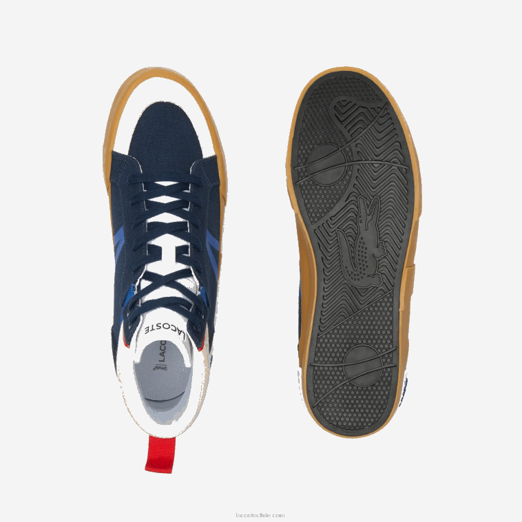 hombres Lacoste chicle azul marino gu1 zapatillas l004 N6XZ21786