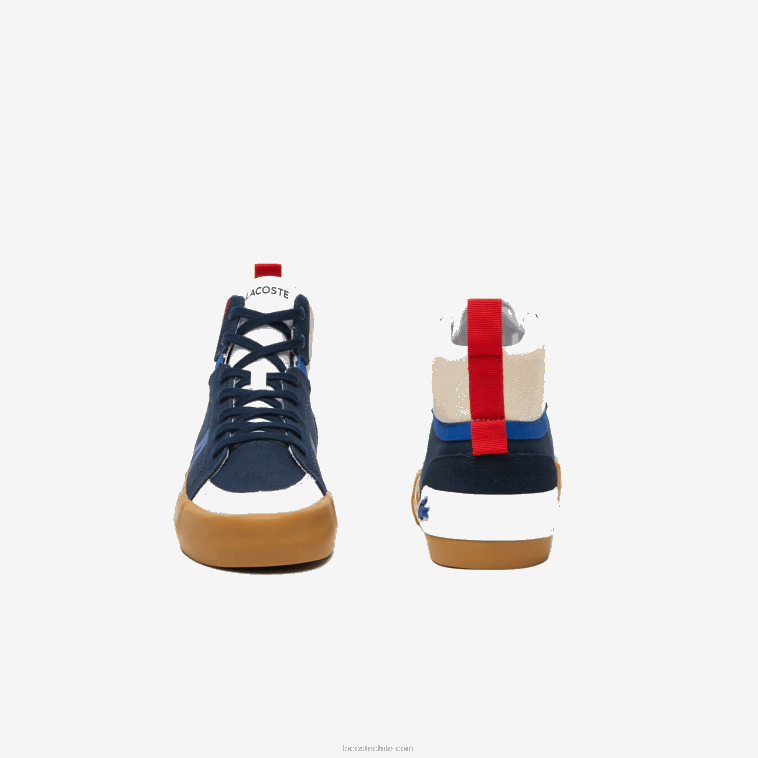 hombres Lacoste chicle azul marino gu1 zapatillas l004 N6XZ21786