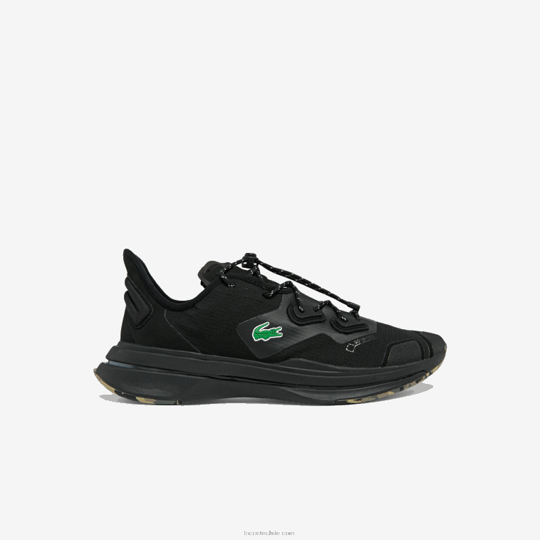 hombres Lacoste negro 02h zapatillas run spin ultra gtx textil N6XZ21838