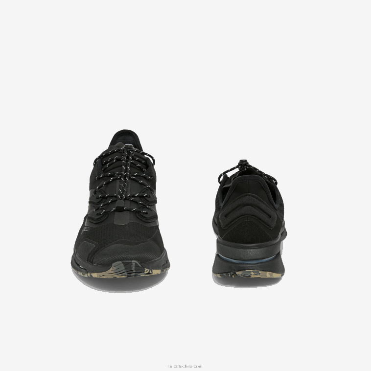 hombres Lacoste negro 02h zapatillas run spin ultra gtx textil N6XZ21838
