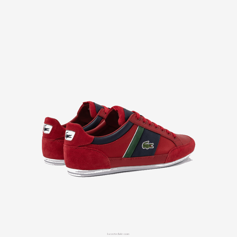 hombres Lacoste rojo marino rs7 zapatillas chaymon textil N6XZ21737