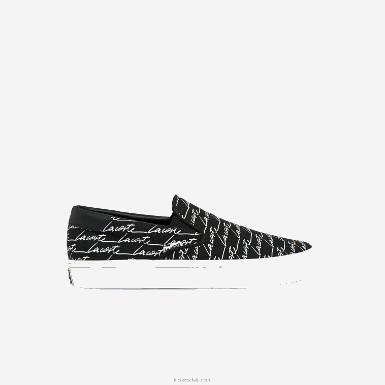 hombres Lacoste blanco y negro 312 servicio de salto de lona y sin cordones sintéticos N6XZ21828 hombres Lacoste blanco y negro 312 servicio de salto de lona y sin cordones sintéticos N6XZ21828