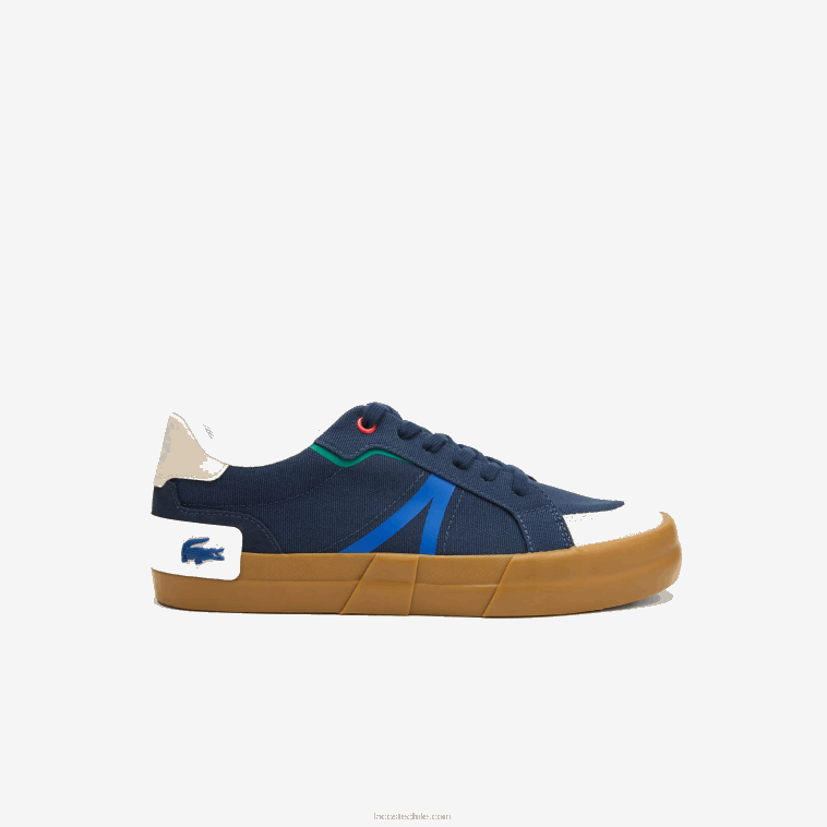 hombres Lacoste chicle azul marino gu1 tenis l004 textil con suela de goma N6XZ21856 hombres Lacoste chicle azul marino gu1 tenis l004 textil con suela de goma N6XZ21856