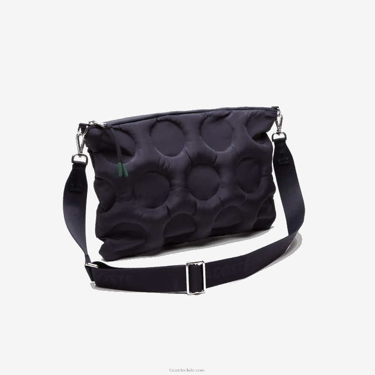 mujer Lacoste abimes l24 bolsa crossover capitonada con efecto de pelota de golf N6XZ22866