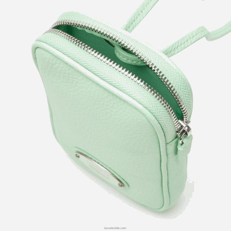 mujer Lacoste ceniza k93 soporte para teléfono de cocodrilo en contraste N6XZ22894