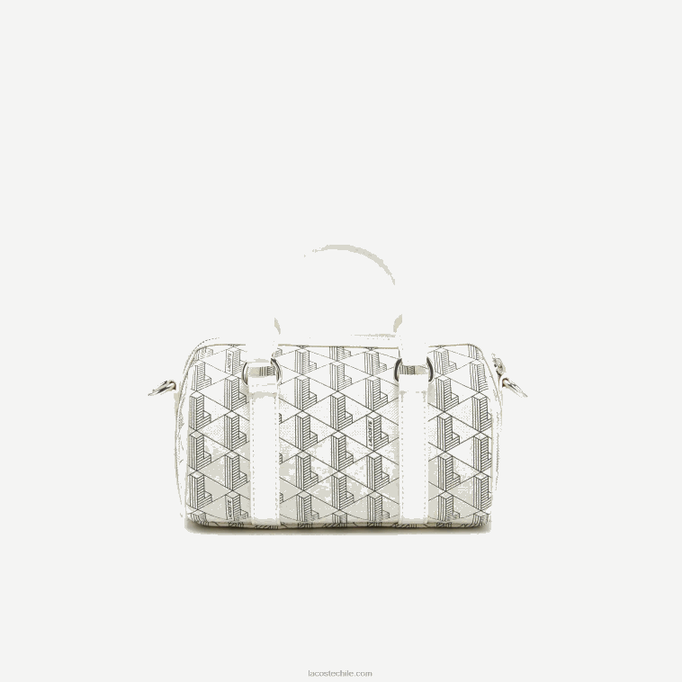 mujer Lacoste farina sinople f89 bolsa boston con monograma estampado N6XZ22878