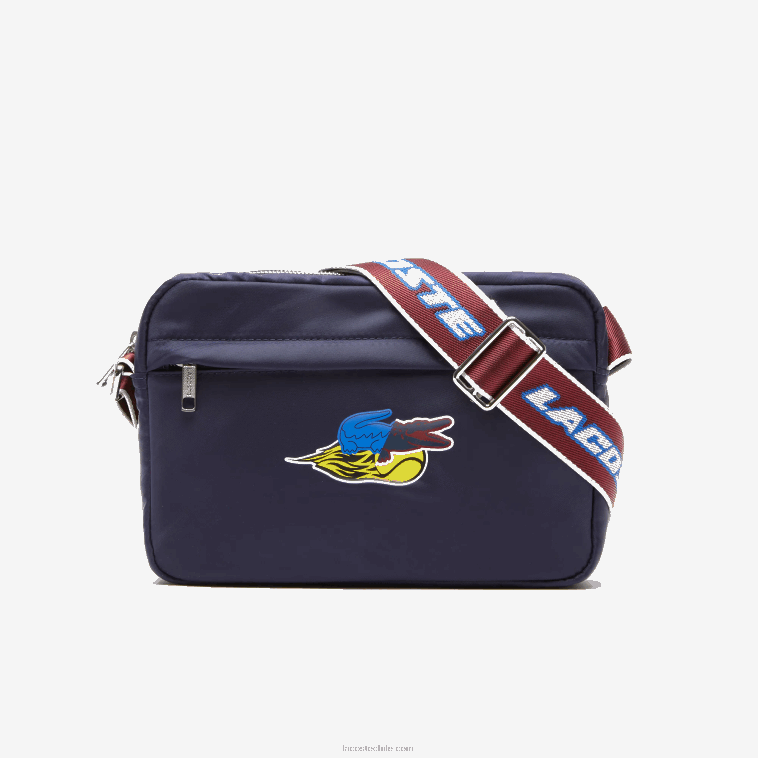 mujer Lacoste marina 166 andrinopla l27 bolso cruzado con logo N6XZ22875