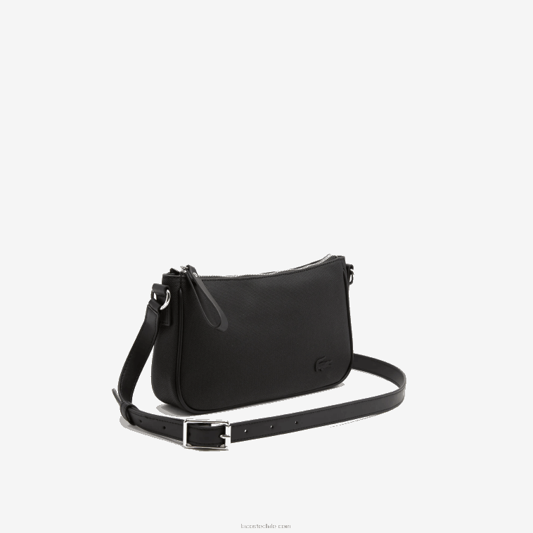 mujer Lacoste negro 000 bolsa crossbody con correa ajustable N6XZ22799