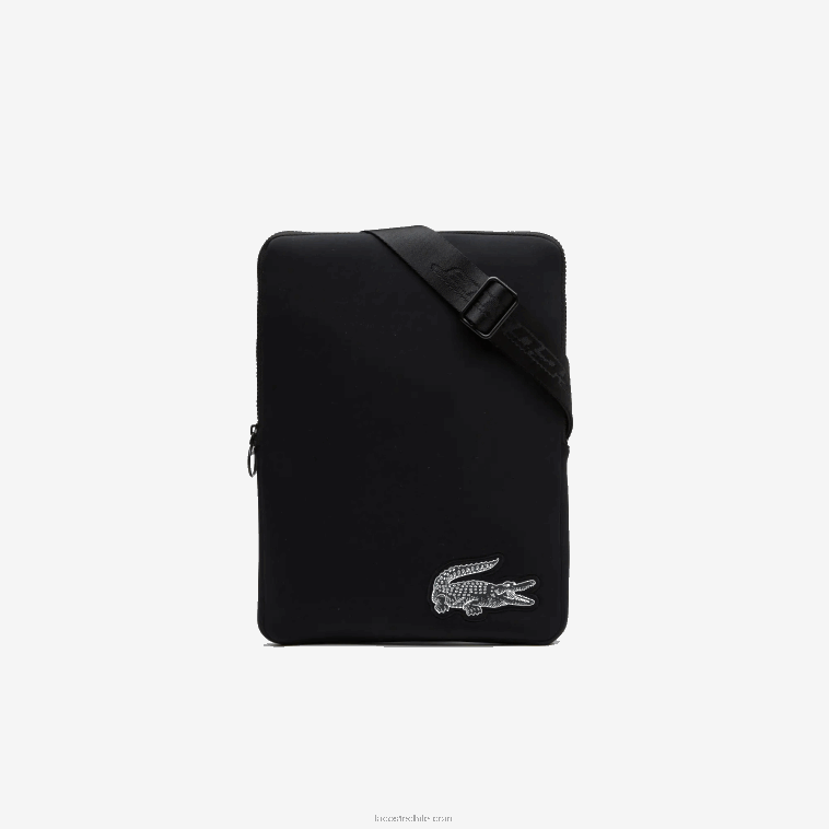 mujer Lacoste negro 000 bolsa crossbody de fibra reciclada N6XZ21971