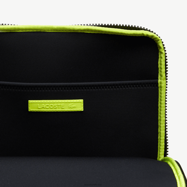 mujer Lacoste negro 000 bolsa crossbody de fibra reciclada N6XZ21971