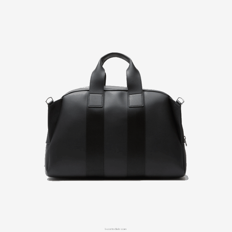 mujer Lacoste negro 000 bolsa de fin de semana de piel flexible N6XZ22101