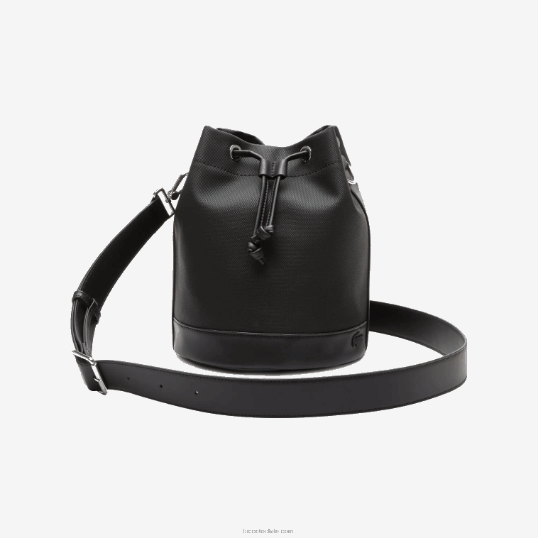 mujer Lacoste negro 000 bolso bombonera con correa removible N6XZ22860