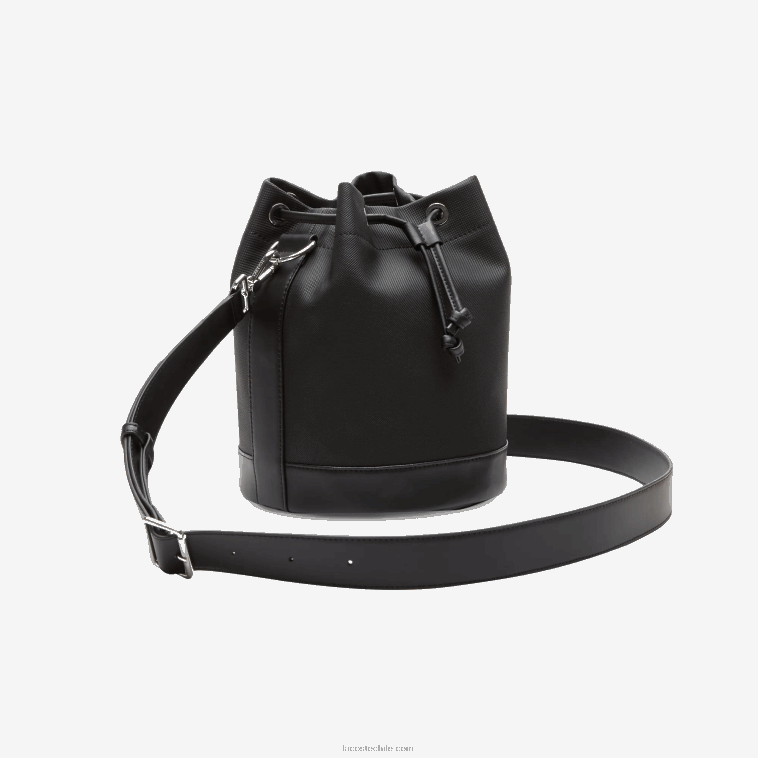mujer Lacoste negro 000 bolso bombonera con correa removible N6XZ22860