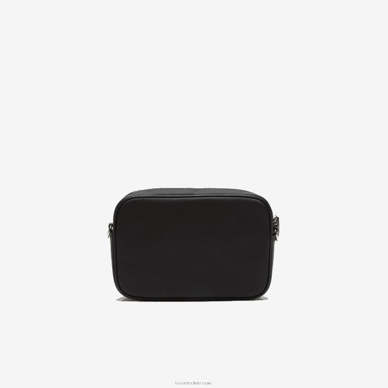 mujer Lacoste negro 000 bolso cruzado con bolsillo plano y cremallera N6XZ22868