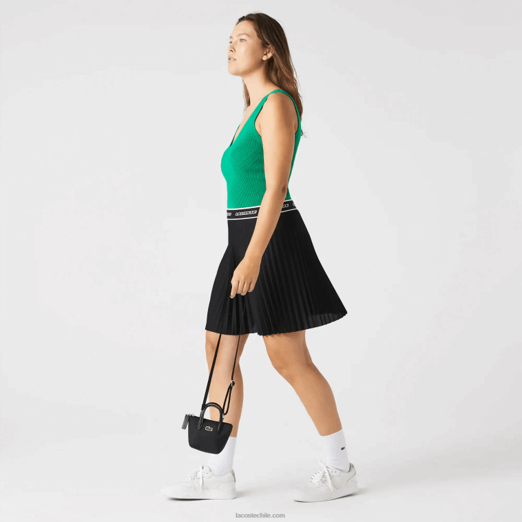 mujer Lacoste negro 000 l.12.12 bolsa de compras con correa para el hombro desmontable N6XZ22886