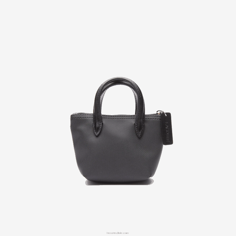 mujer Lacoste negro 000 l.12.12 bolsa de compras con correa para el hombro desmontable N6XZ22886