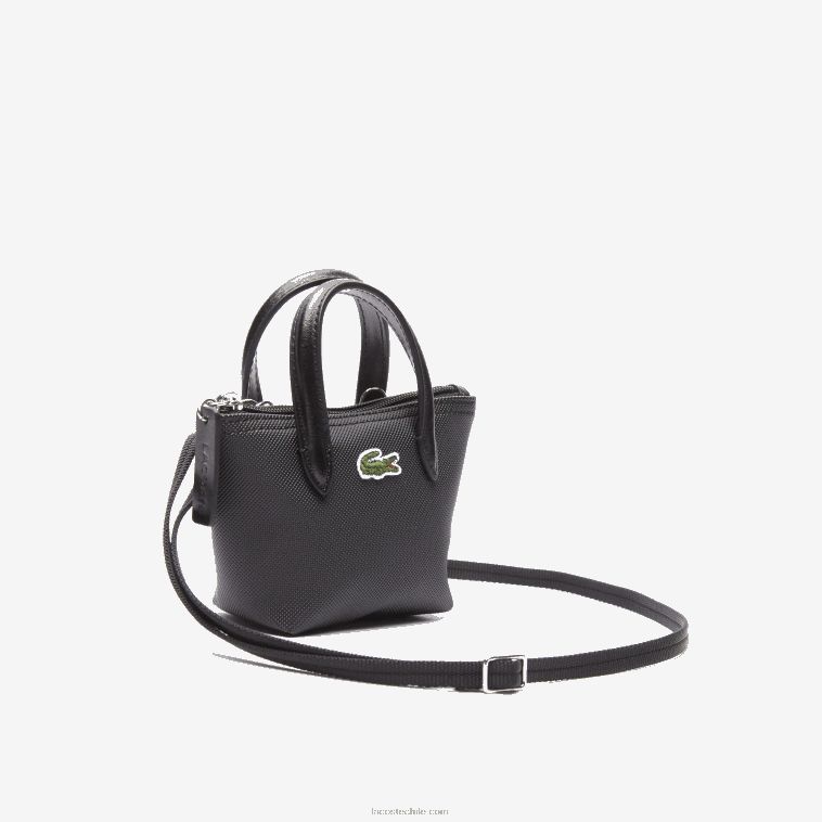 mujer Lacoste negro 000 l.12.12 bolsa de compras con correa para el hombro desmontable N6XZ22886