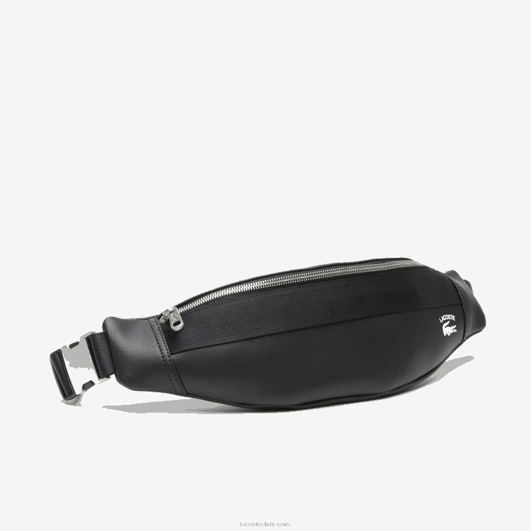 mujer Lacoste negro 000 riñonera coordinada en contraste N6XZ22062
