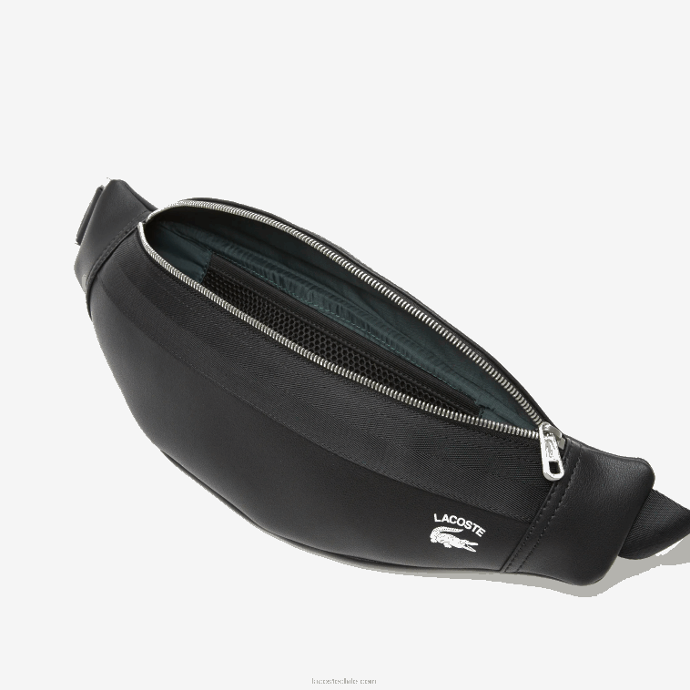 mujer Lacoste negro 000 riñonera coordinada en contraste N6XZ22062