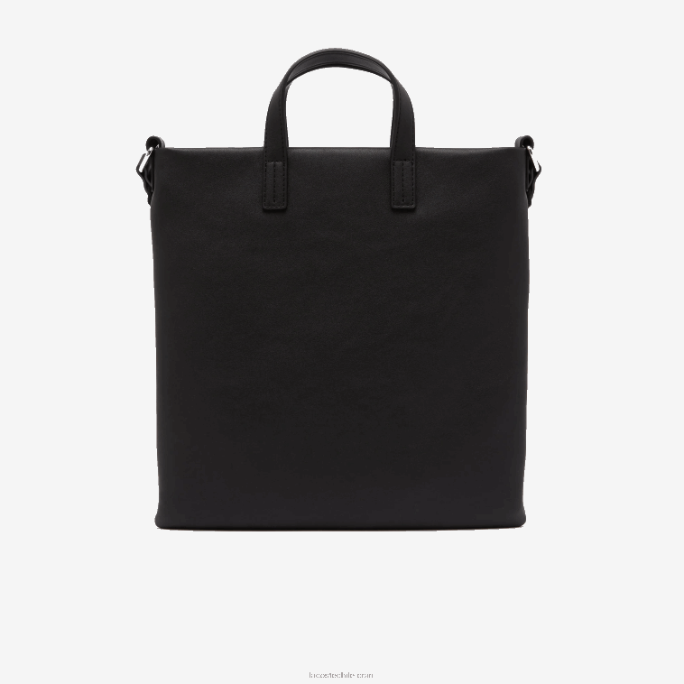 mujer Lacoste negro blanco 279 bolsa de compras con coordenadas geográficas en contraste N6XZ22829