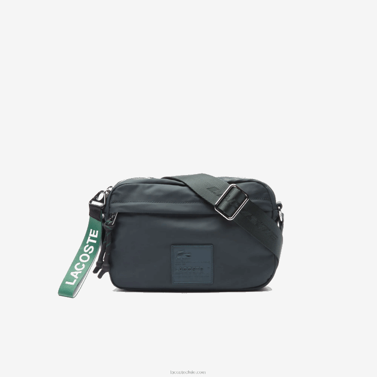 mujer Lacoste sinople b43 bolsa crossover con parche de la firma N6XZ22858