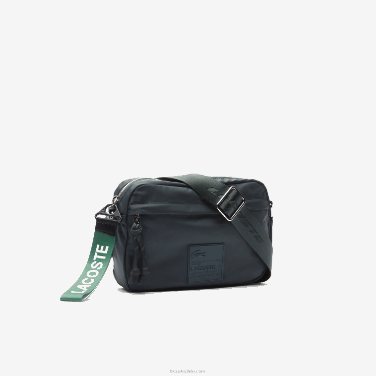 mujer Lacoste sinople b43 bolsa crossover con parche de la firma N6XZ22858