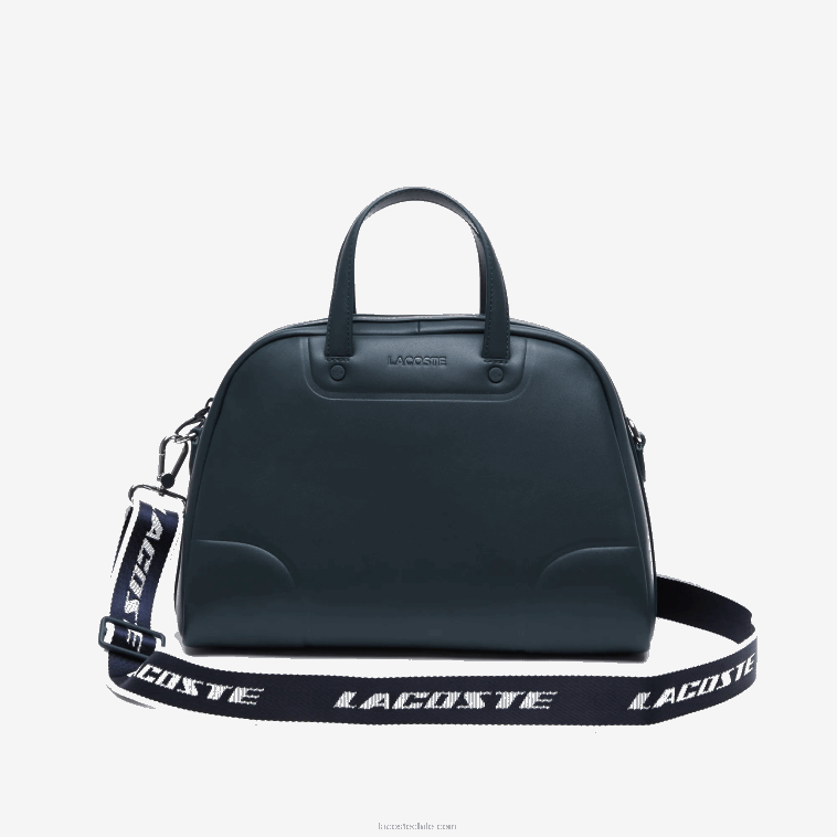 mujer Lacoste sinople marine 166 blanc k52 bolso bowling con correa para el hombro N6XZ22859