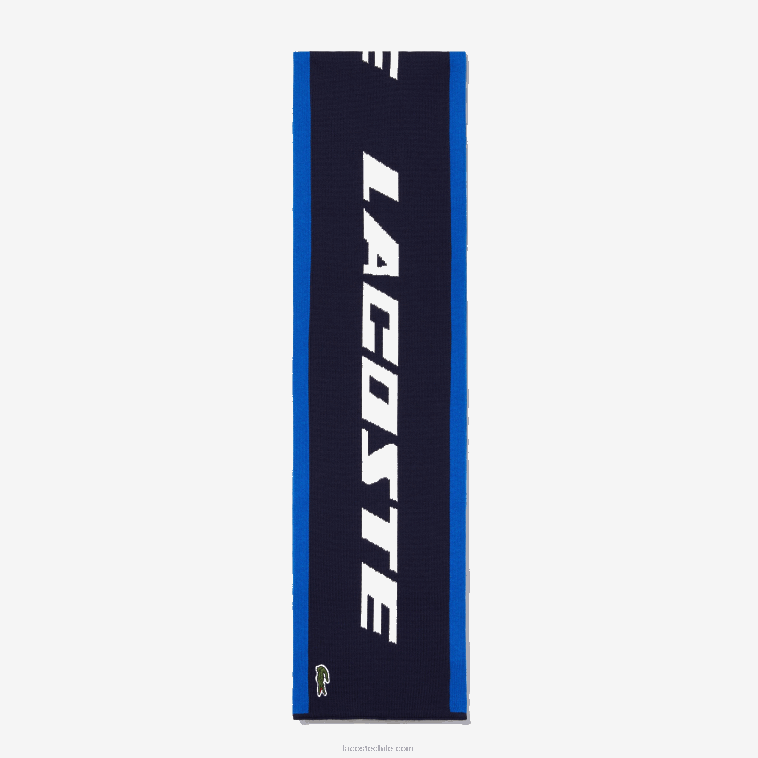 mujer Lacoste azul marino blanco st1 bufanda con bloques de color de la marca N6XZ22926 mujer Lacoste azul marino blanco st1 bufanda con bloques de color de la marca N6XZ22926
