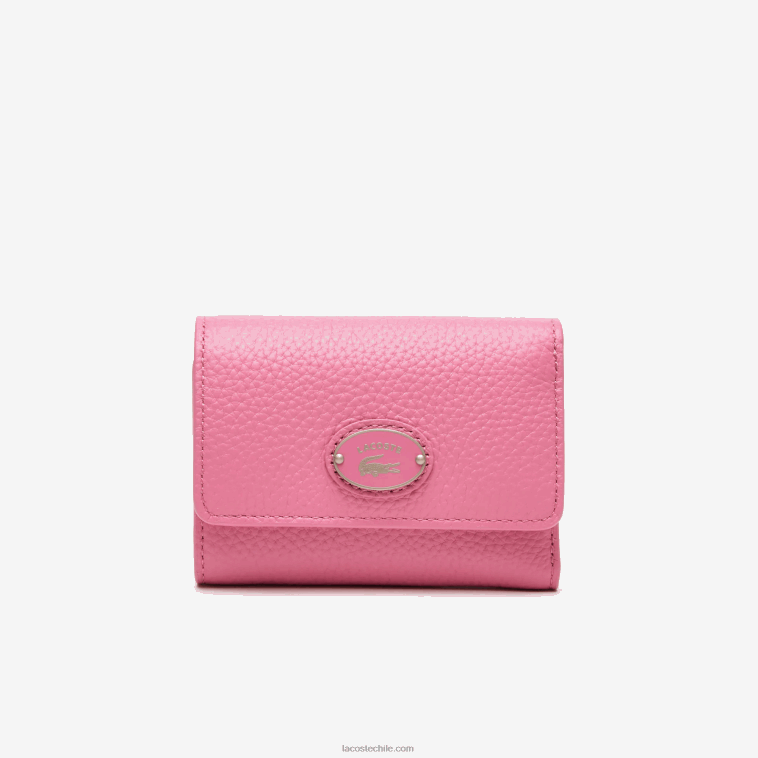 mujer Lacoste reseda l39 cartera con cierre de solapa de piel flor N6XZ22807 mujer Lacoste reseda l39 cartera con cierre de solapa de piel flor N6XZ22807