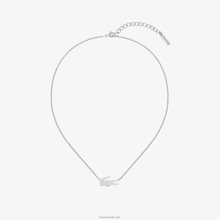 mujer Lacoste plata 045 collar de cocodrilo N6XZ22905