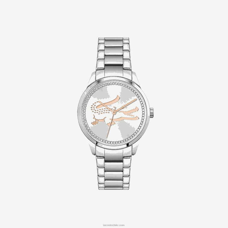 mujer Lacoste negro 000 reloj ladycroc 3 agujas - plateado con brazalete de acero inoxidable N6XZ22923 mujer Lacoste negro 000 reloj ladycroc 3 agujas - plateado con brazalete de acero inoxidable N6XZ22923
