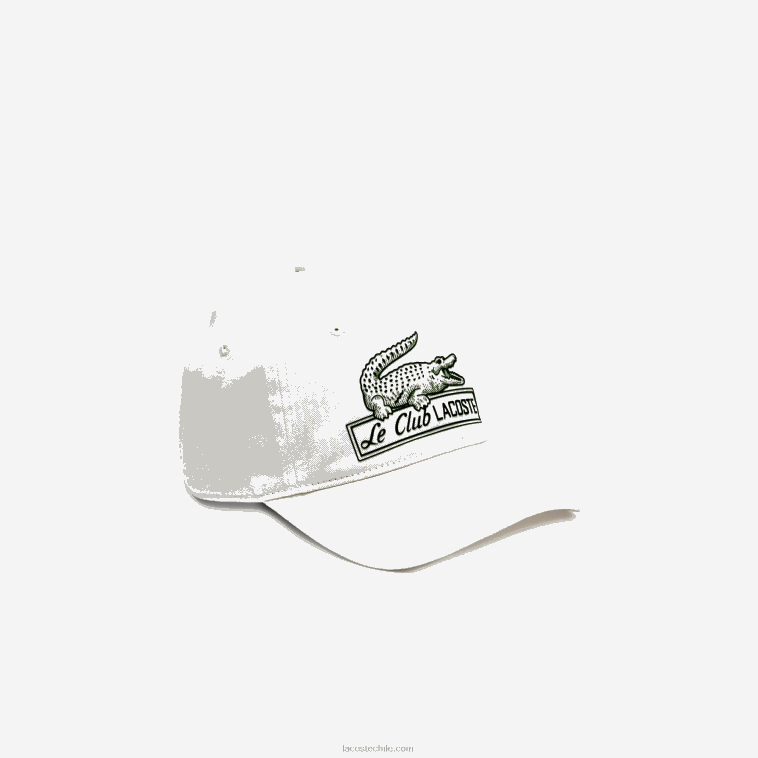 mujer Lacoste blanco 70v gorra vintage con estampado de cocodrilo N6XZ22897 mujer Lacoste blanco 70v gorra vintage con estampado de cocodrilo N6XZ22897