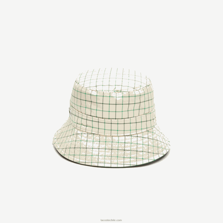 mujer Lacoste epp verde beige Cubo reversible macizo o de cheques heritage N6XZ22929
