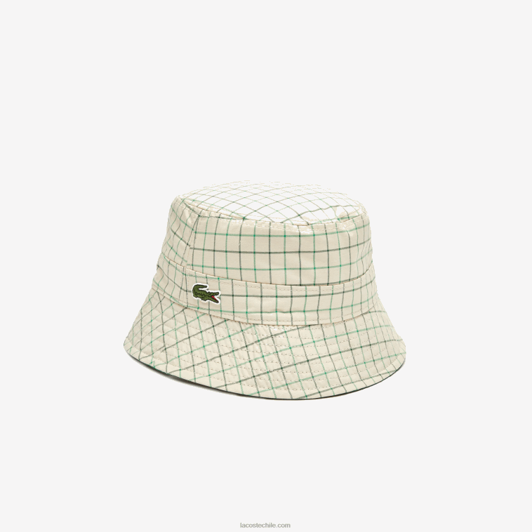 mujer Lacoste epp verde beige Cubo reversible macizo o de cheques heritage N6XZ22929