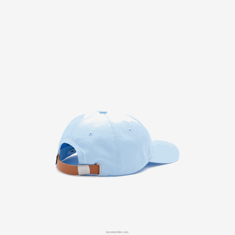 mujer Lacoste hbp azul correa de contraste y gorra de algodón de cocodrilo N6XZ22319