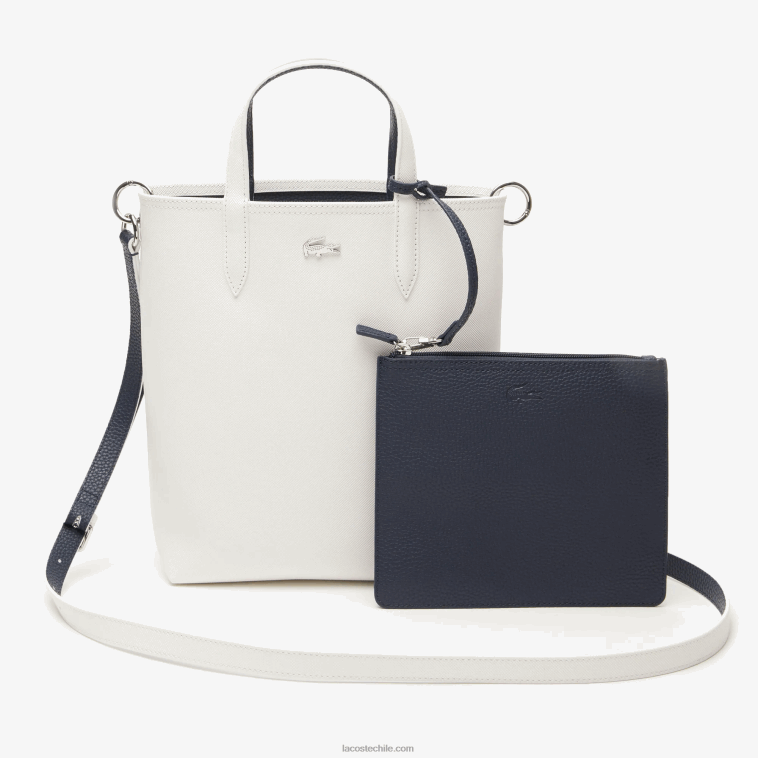 mujer Lacoste noche azul farine l44 tote anna reversible de lona revestida N6XZ22780 mujer Lacoste noche azul farine l44 tote anna reversible de lona revestida N6XZ22780