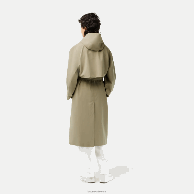mujer Lacoste beige cb8 gabardina extragrande N6XZ22434