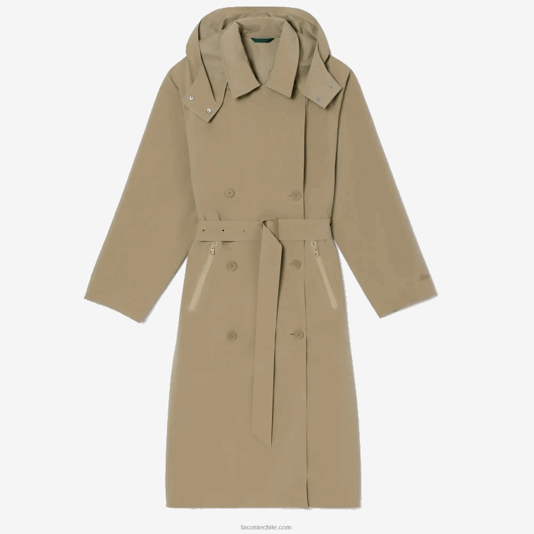mujer Lacoste beige cb8 gabardina extragrande N6XZ22434