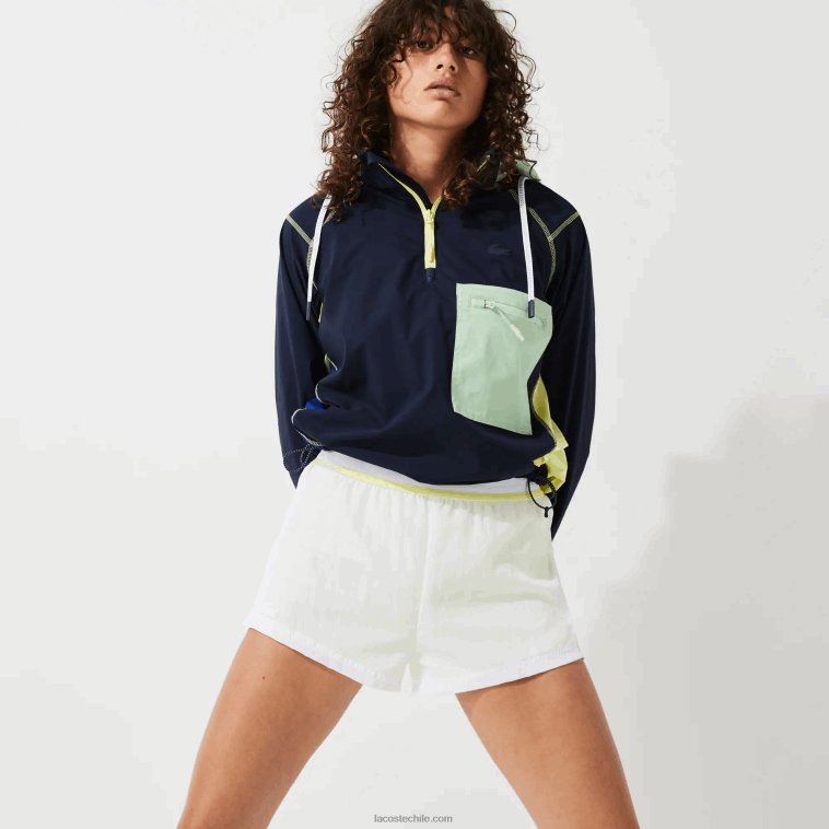 mujer Lacoste blanco llamativo amarillo 6b2 shorts deportivos ligeros de nailon N6XZ22659 mujer Lacoste blanco llamativo amarillo 6b2 shorts deportivos ligeros de nailon N6XZ22659
