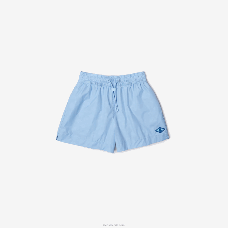 mujer Lacoste hbp azul bermudas con monograma estampado N6XZ22458 mujer Lacoste hbp azul bermudas con monograma estampado N6XZ22458