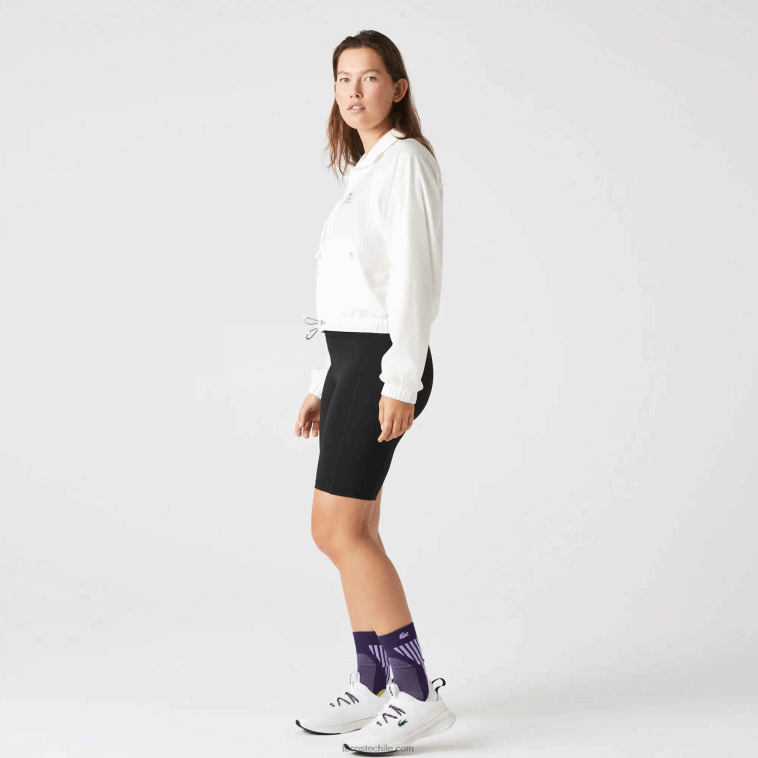 mujer Lacoste negro 8vm pantalones cortos de bicicleta deportiva N6XZ22654