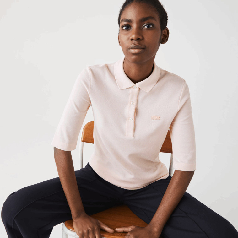 mujer Lacoste ady rosa claro polo slim fit de algodón flexible N6XZ22514 mujer Lacoste ady rosa claro polo slim fit de algodón flexible N6XZ22514