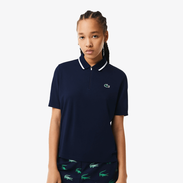 mujer Lacoste azul marino blanco 525 Polo ultra seco de golf de corte holgado N6XZ22359 mujer Lacoste azul marino blanco 525 Polo ultra seco de golf de corte holgado N6XZ22359