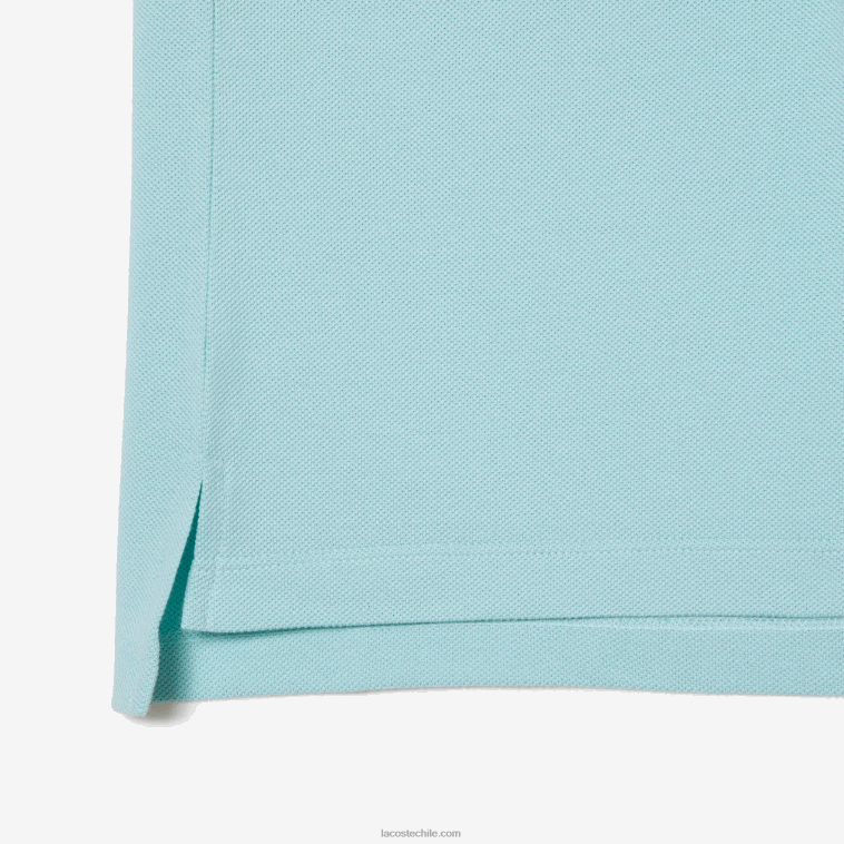 mujer Lacoste menta lgf Polo de petit piqué de algodón suave de corte regular N6XZ22362