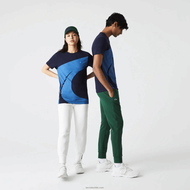 mujer Lacoste azul marino blanco vll playera sport x theo curin de punto gráfico N6XZ2944 mujer Lacoste azul marino blanco vll playera sport x theo curin de punto gráfico N6XZ2944