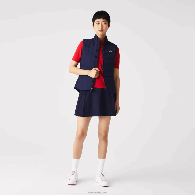 mujer Lacoste azul marino 423 chaleco deportivo de golf acolchado N6XZ22630